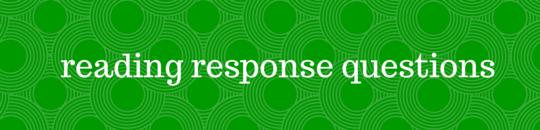 reading response questions banner