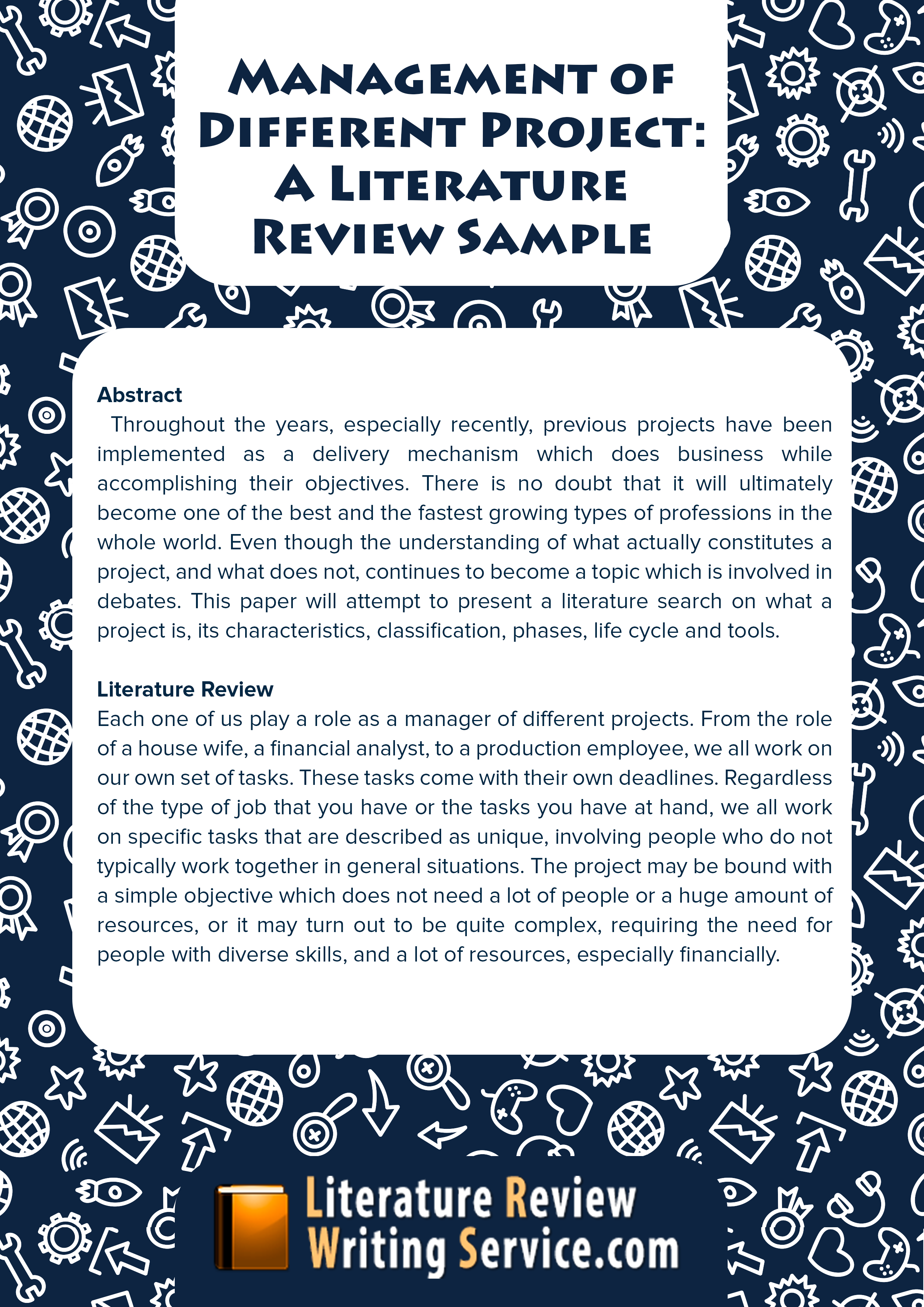 example of published literature review