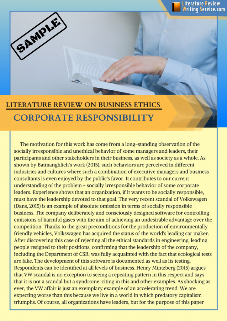 ethics of literature review