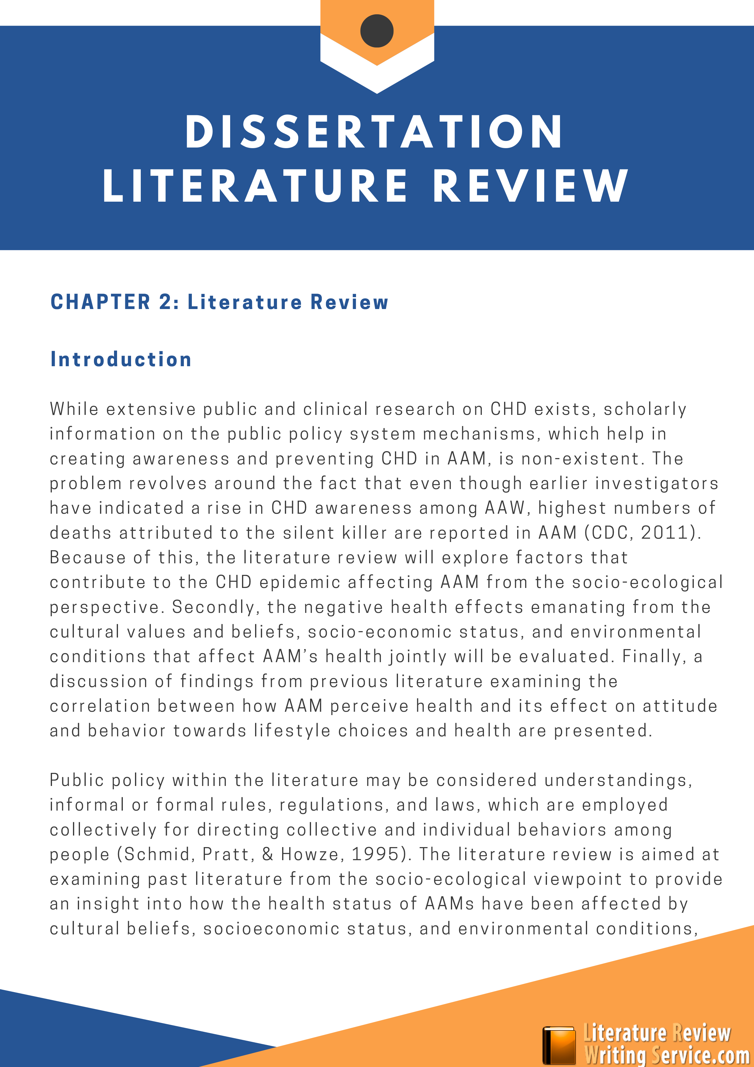 example of a first class literature review