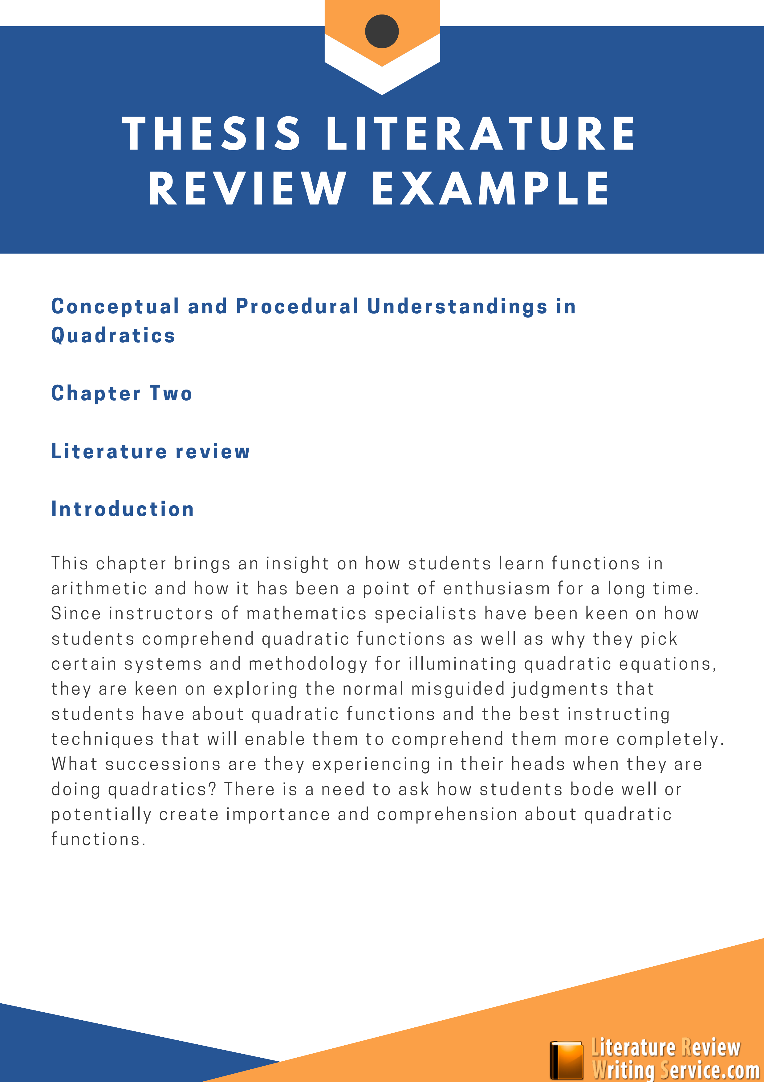 Components literature review dissertation