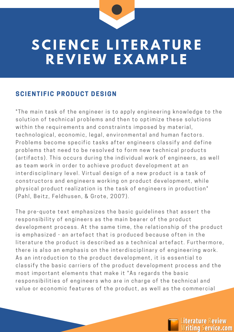 scientific report literature review